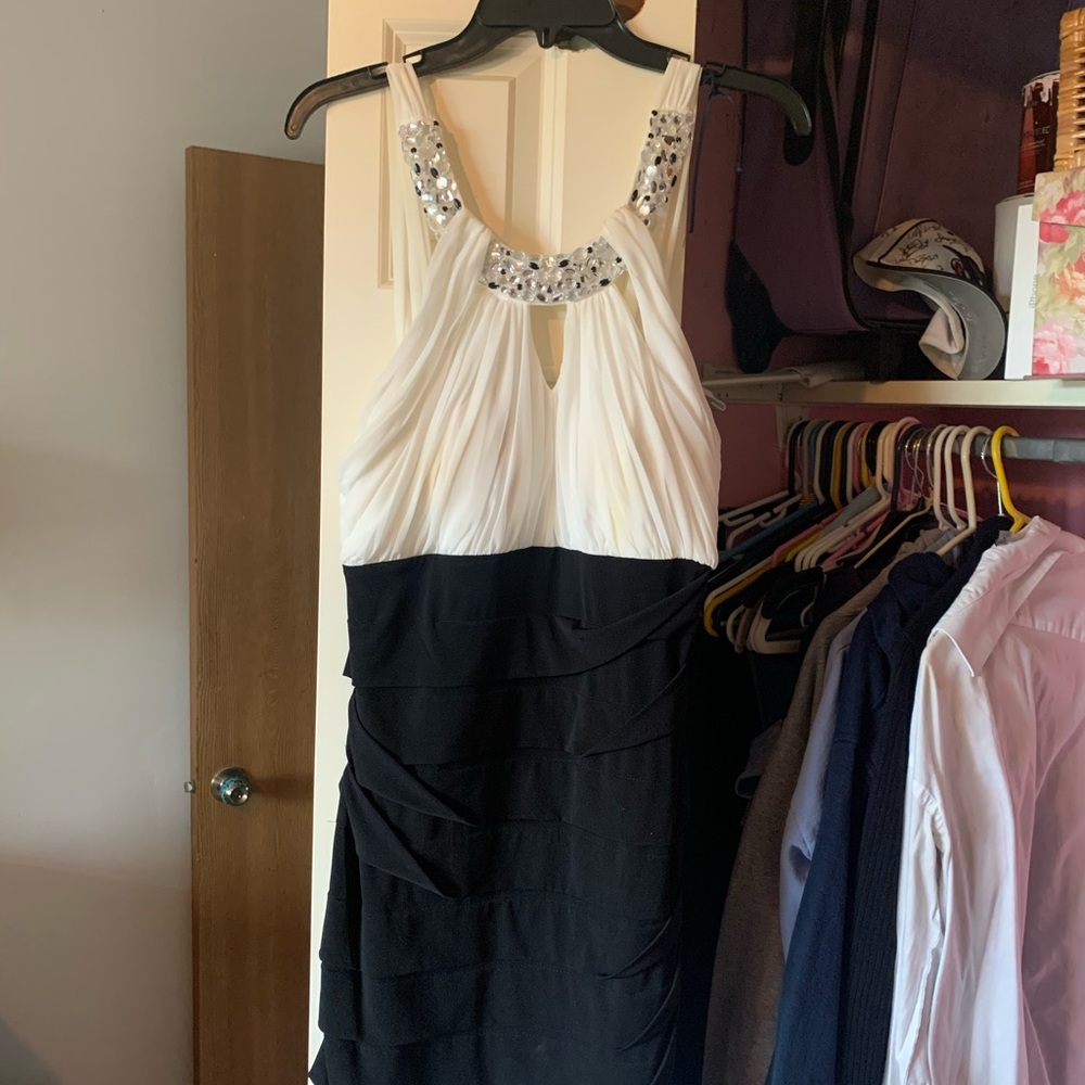 Black/White Homecoming Dress